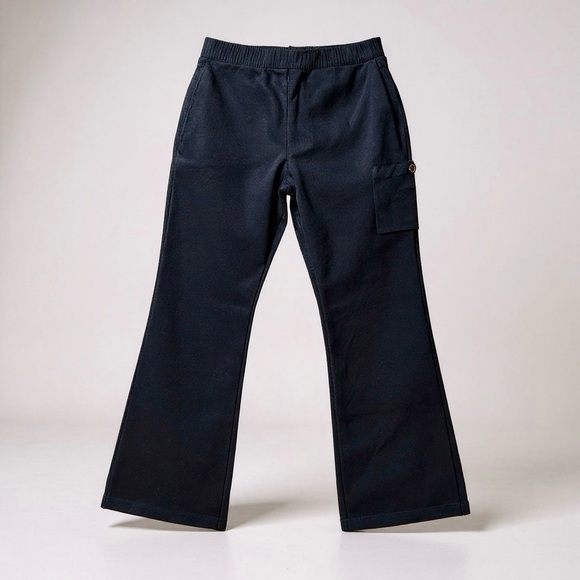 ST JOHN KNITS M 8 10 Navy Classic Knit Pants Vintage